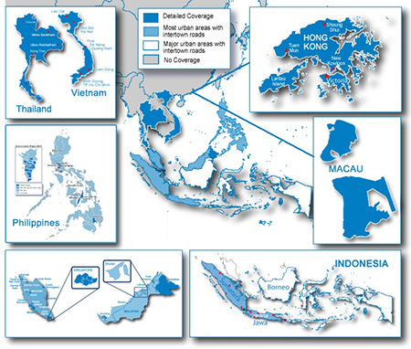 Новые карты Garmin стран Юго-Восточной Азии City Navigator Southeast Asia v7.5 NT