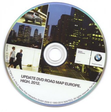   BMW Update DVD Road MAP Europe High 2012 SL  