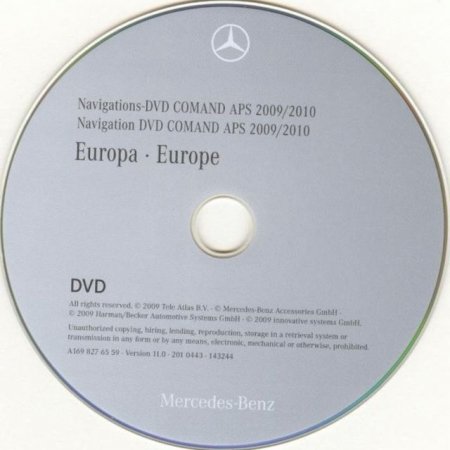   Mercedes COMAND APS NTG2 Europe 2009-2010