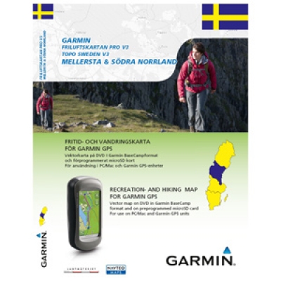 Garmin - TOPO Sweden Mellersta and S&#246;dra Norrland v3 (Unlocked)