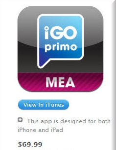iGO Primo 2.3.1    iPhone iPad iPod (Middle East iOS)