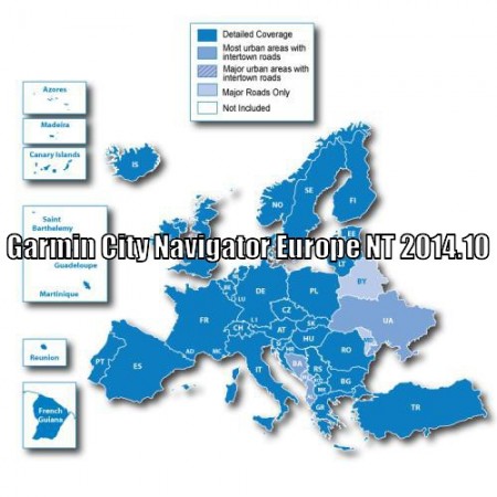 Скачать карту Европы Гармин City Europe NT 2014.10