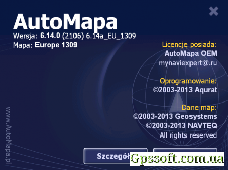  AutoMapa Europe 6.14   1309