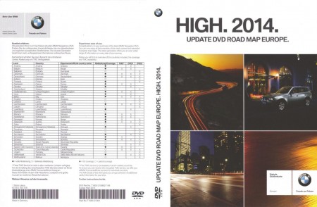 BMW + Opel Road Map Europe HIGH 2014 DVD SL 