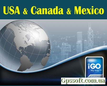  USA Canada Mexico  iGo 2014.Q1 HERE (NavTeq)